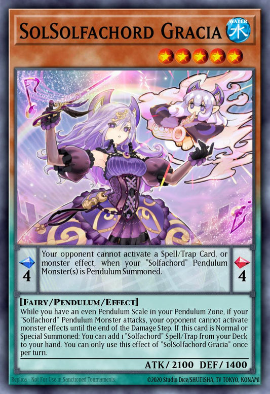 SolSolfachord Gracia - MZMU-EN096 - 1st Edition - Rare