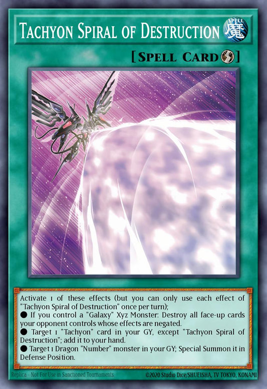 Tachyon Spiral of Destruction - MZTM-EN015 - 1st Edition - Rare