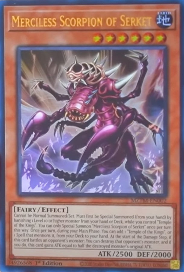 Merciless Scorpion of Serket - MZTM-EN002 - 1st Edition - Ultra Rare