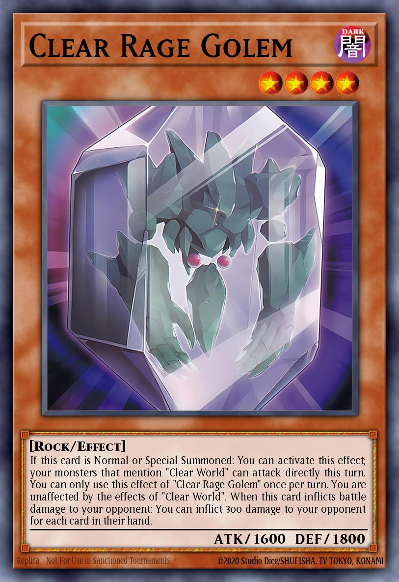 Clear Rage Golem - MZTM-EN038 - 1st Edition - Rare