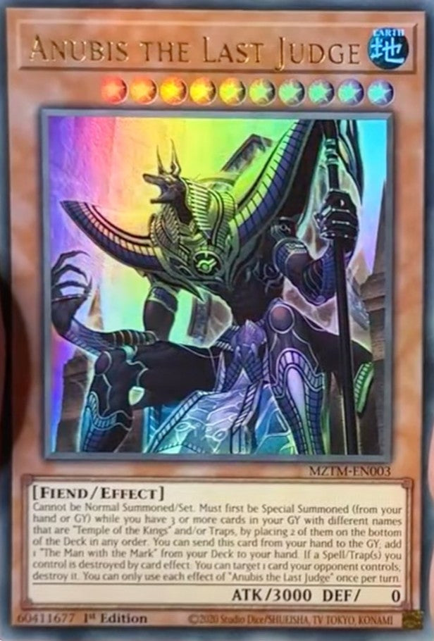 Anubis the Last Judge - MZTM-EN003 - 1st Edition - Ultra Rare