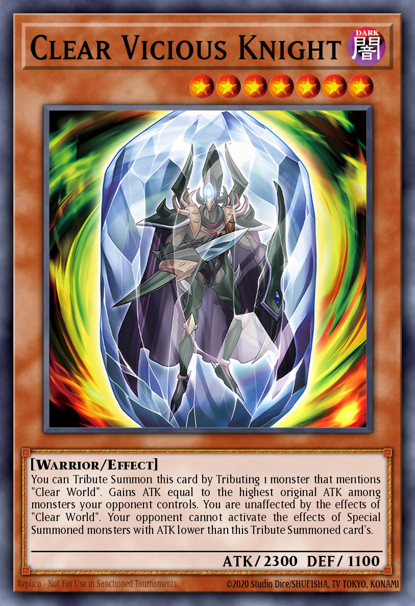 Clear Vicious Knight - MZTM-EN040 - 1st Edition - Super Rare