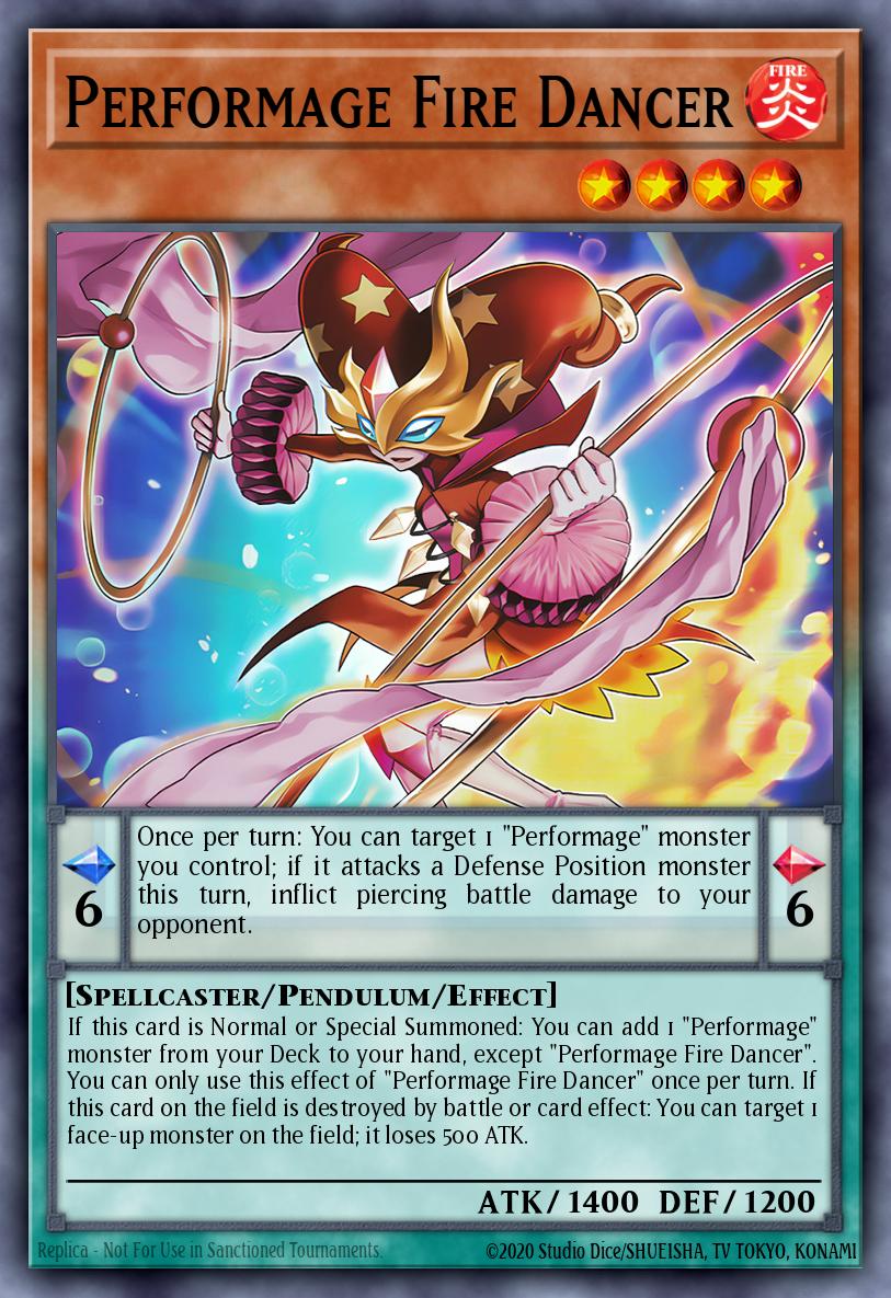 Performage Fire Dancer - MZTM-EN049 - 1st Edition - Super Rare