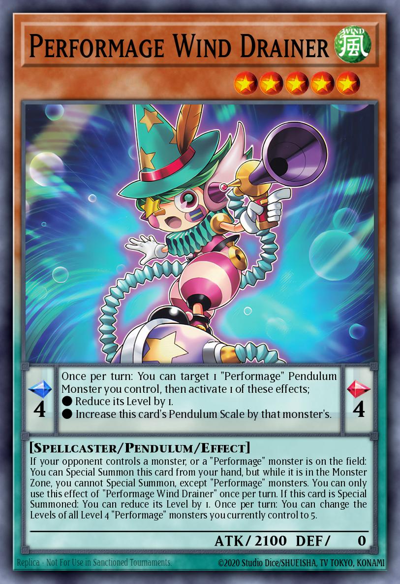 Performage Wind Drainer - MZTM-EN051 - 1st Edition - Rare