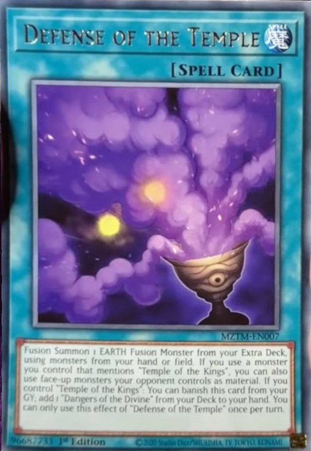 Defense of the Temple - MZTM-EN007 - 1st Edition - Rare