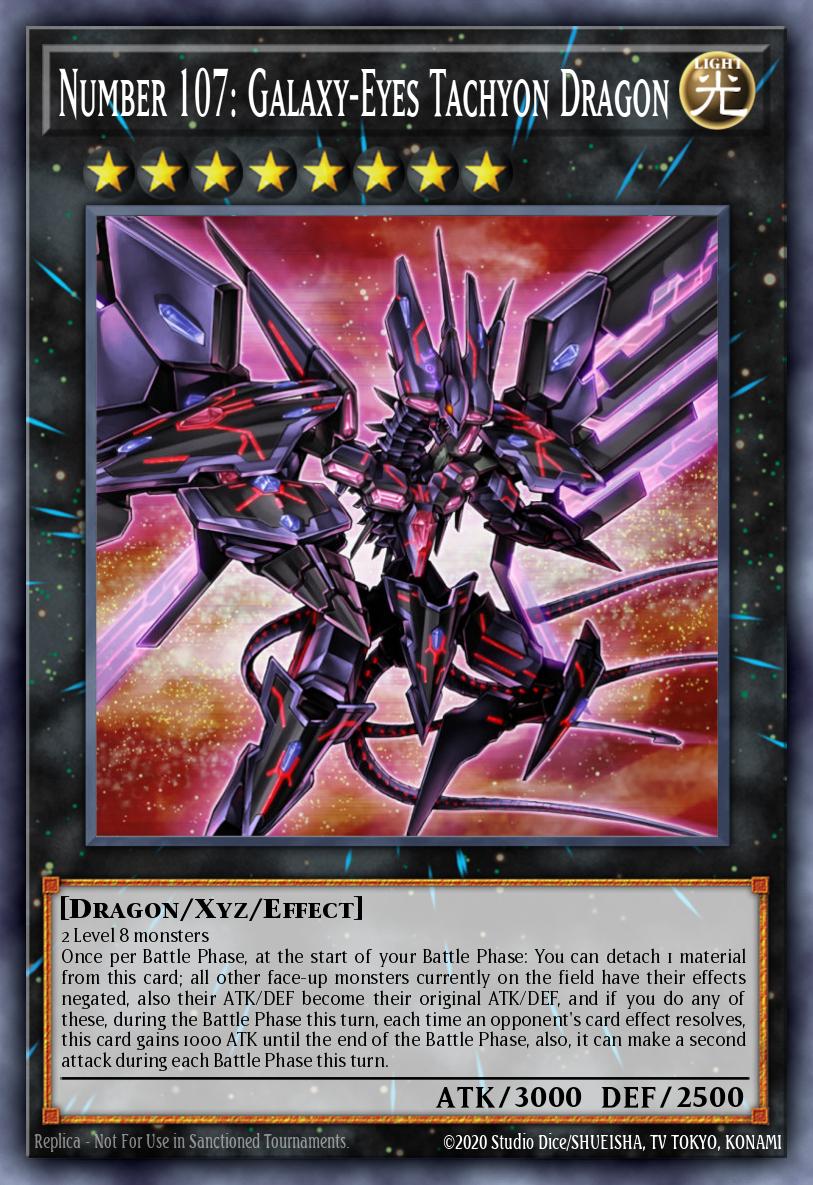 Number 107: Galaxy-Eyes Tachyon Dragon - MZTM-EN091 - 1st Edition - Rare