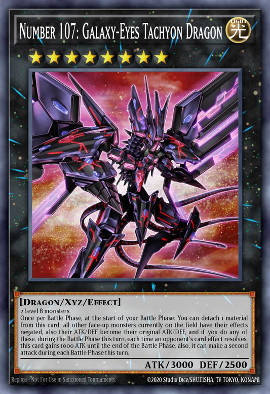 Number 107: Galaxy-Eyes Tachyon Dragon - MZTM-EN091 - 1st Edition - Rare