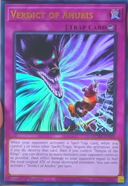 Verdict of Anubis - MZTM-EN009 - 1st Edition - Ultra Rare