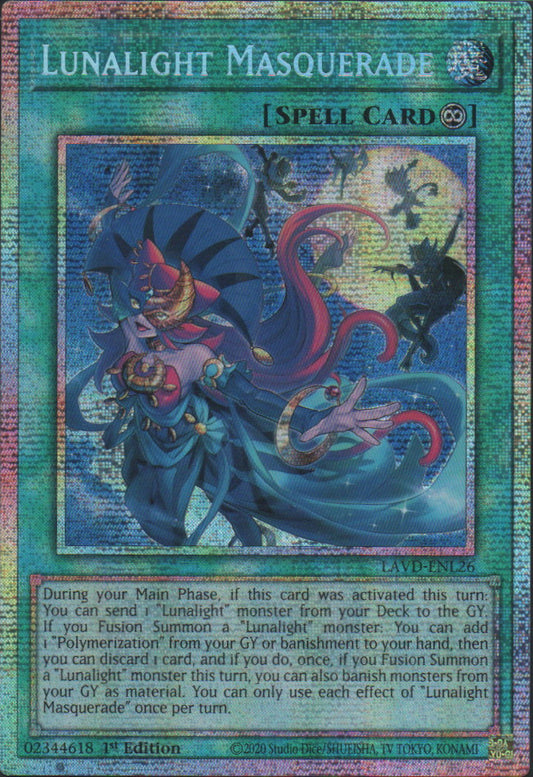 Lunalight Masquerade - LAVD-ENL26 - 1st Edition - Starlight Rare