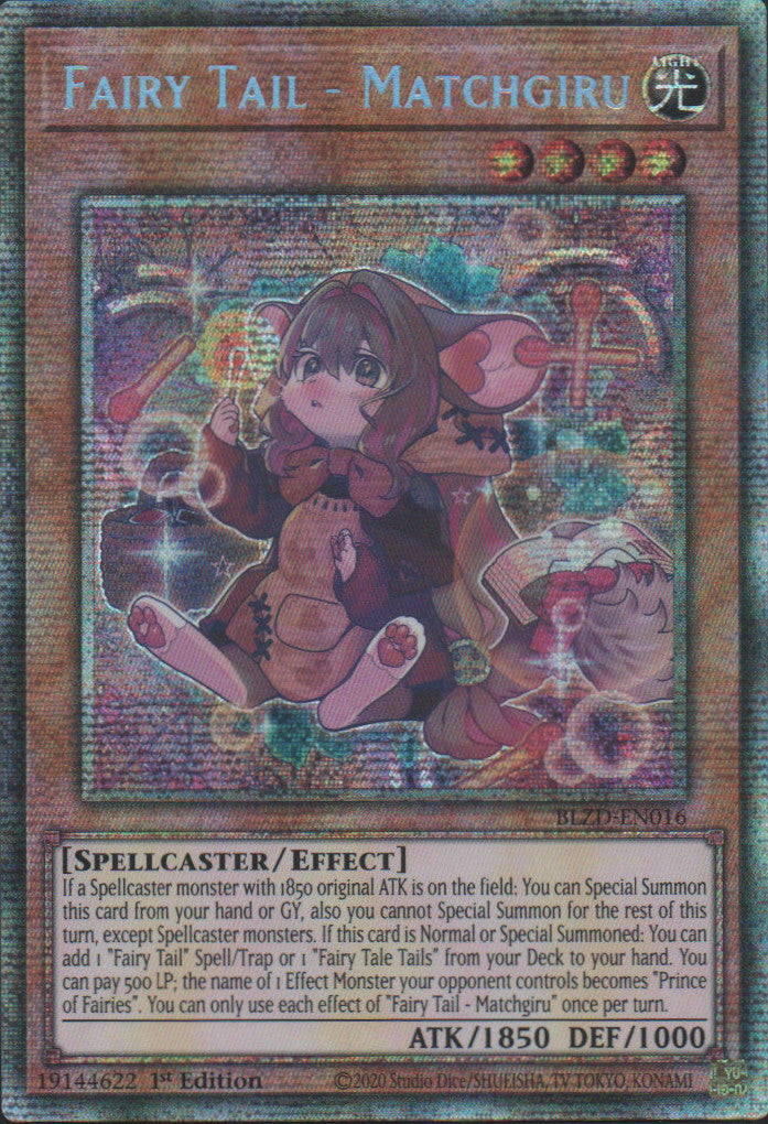 Fairy Tail - Matchgiru - BLZD-EN016 - 1st Edition - Starlight Rare