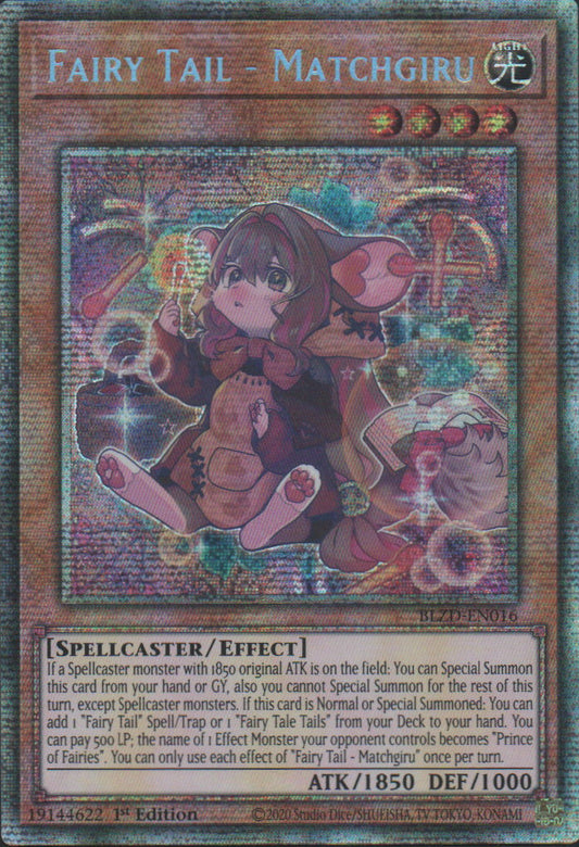 Fairy Tail - Matchgiru - BLZD-EN016 - 1st Edition - Starlight Rare