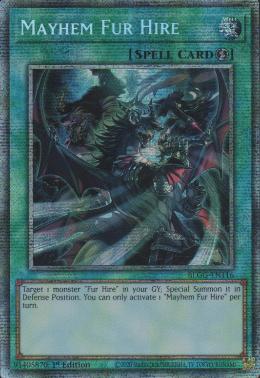 Mayhem Fur Hire - BLGG-EN116 - 1st Edition - Starlight Rare