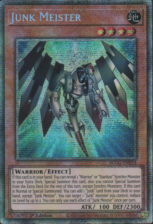 Junk Meister - BLGG-EN033 - 1st Edition - Starlight Rare
