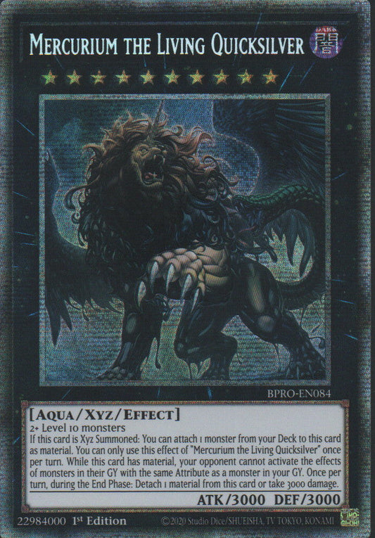 Mercurium the Living Quicksilver - BPRO-EN084 - 1st Edition - Starlight Rare