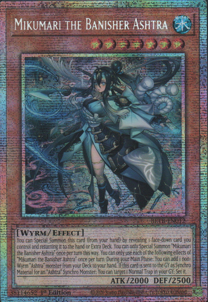 Mikumari the Banisher Ashtra - BETB-EN012 - 1st Edition - Starlight Rare
