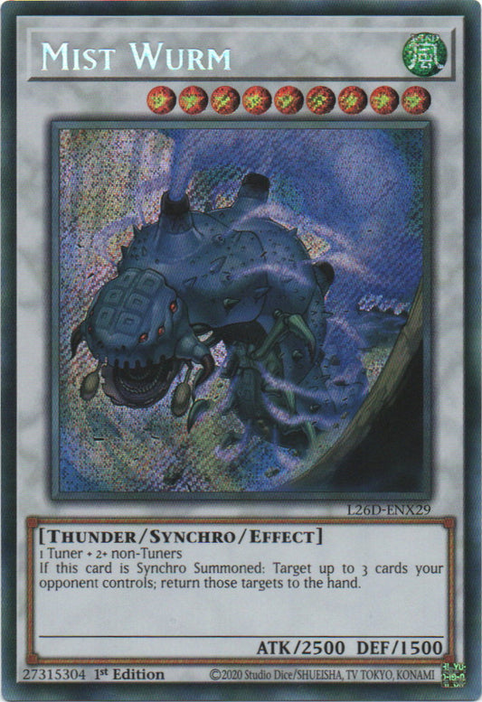 Mist Wurm - L26D-ENX29 - 1st Edition - Secret Rare