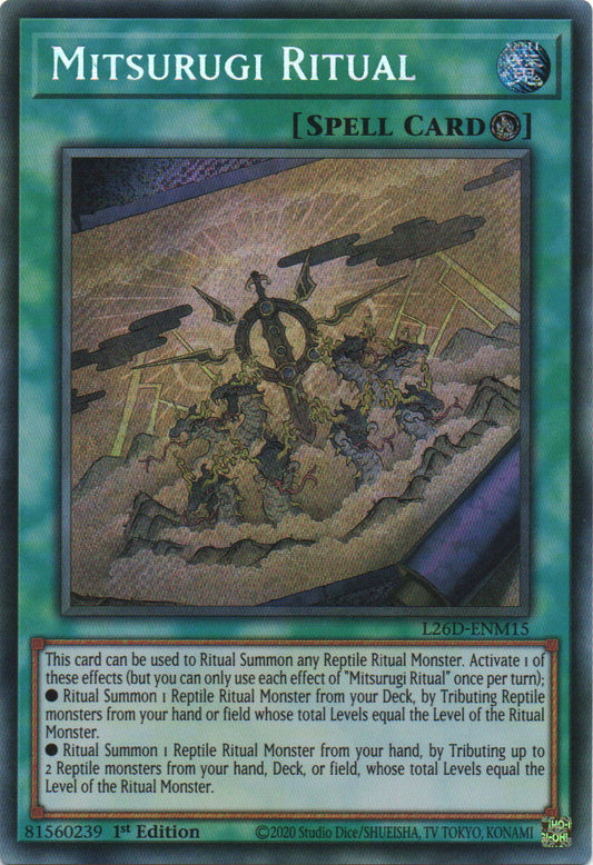 Mitsurugi Ritual - L26D-ENM15 - 1st Edition - Secret Rare