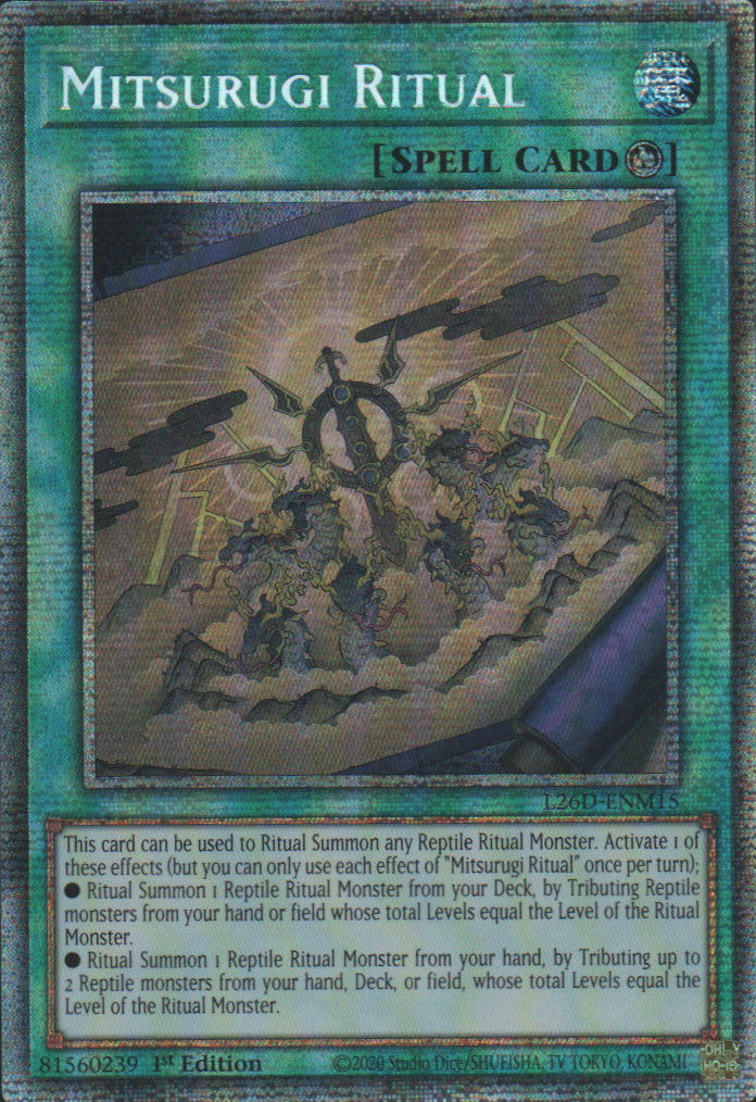 Mitsurugi Ritual - L26D-ENM15 - 1st Edition - Starlight Rare