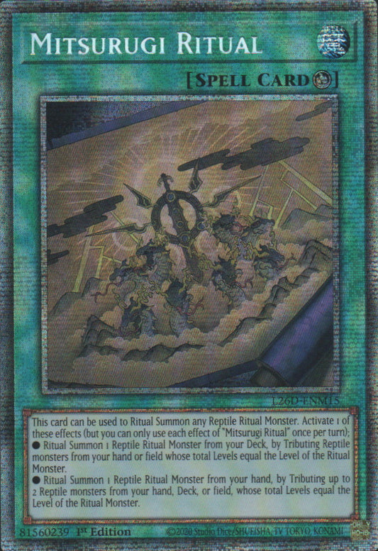 Mitsurugi Ritual - L26D-ENM15 - 1st Edition - Starlight Rare