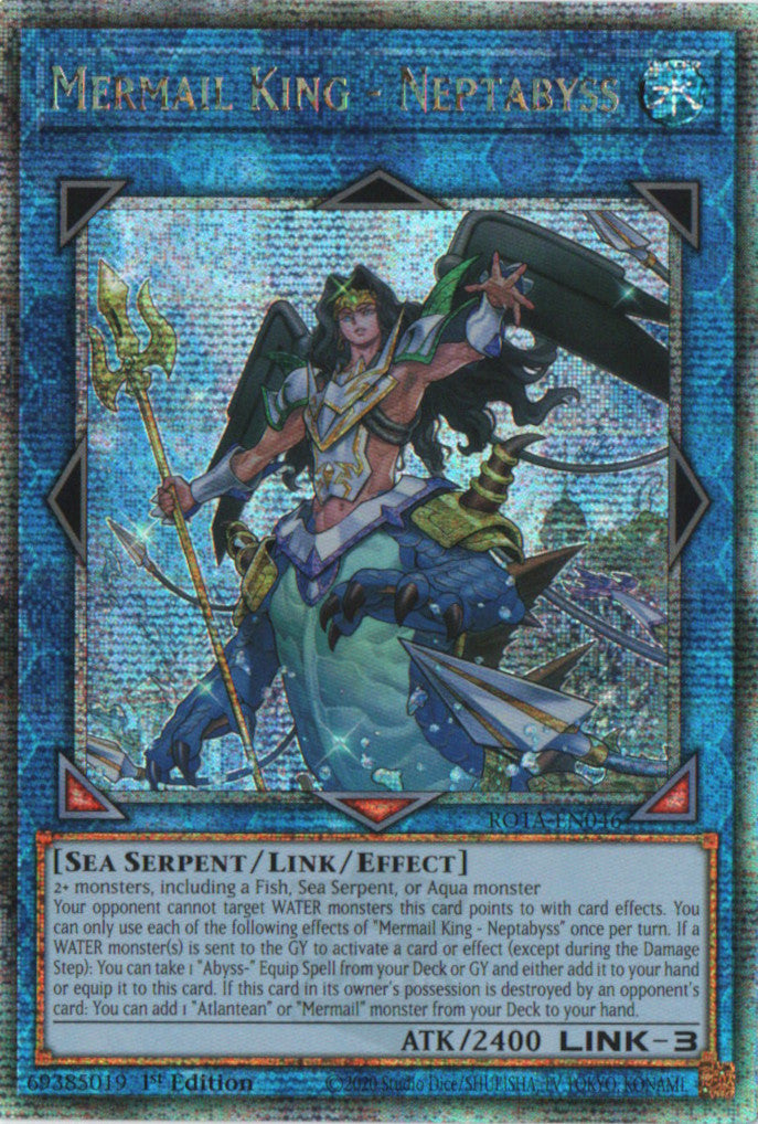 Mermail King - Neptabyss - ROTA-EN046 - 1st Edition - Quarter Century Secret Rare