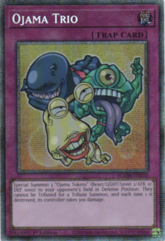 Ojama Trio (Chibi Artwork) - BLMM-EN010 - 1st Edition - Starlight Rare