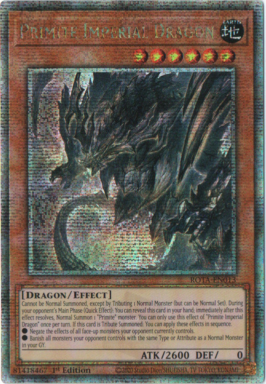 Primite Imperial Dragon - ROTA-EN013 - 1st Edition - Quarter Century Secret Rare