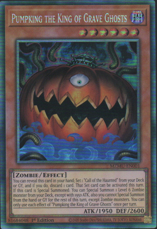 Pumpking the King of Grave Ghosts - MZMU-EN001 - 1st Edition - Collector's Rare