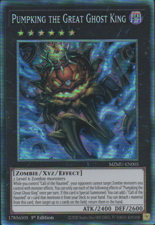 Pumpking the Great Ghost King - MZMU-EN005 - 1st Edition - Collector's Rare