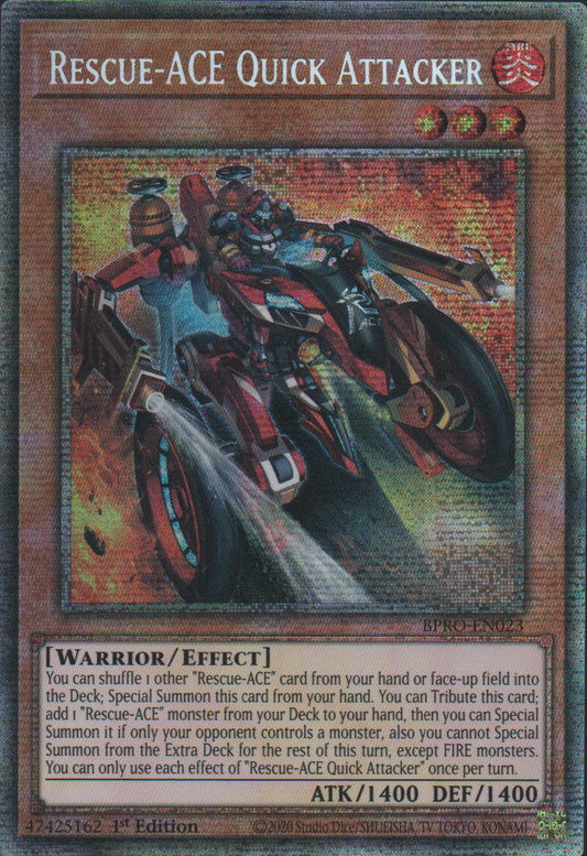 Rescue-ACE Quick Attacker - BPRO-EN023 - 1st Edition - Starlight Rare