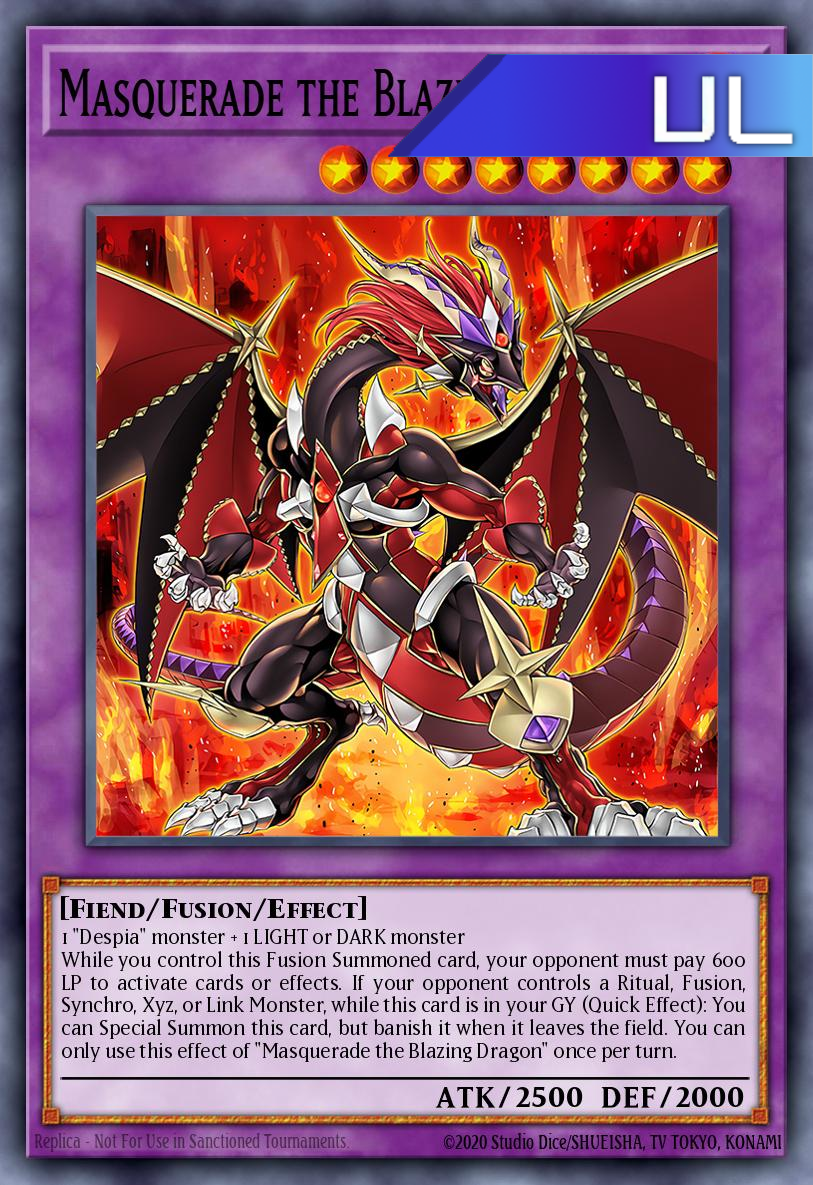 Masquerade the Blazing Dragon - RA02-EN022 - 1st Edition - Ultimate Rare