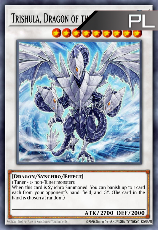 Trishula, Dragon of the Ice Barrier - RA02-EN026 - 1st Edition - Platinum Secret Rare