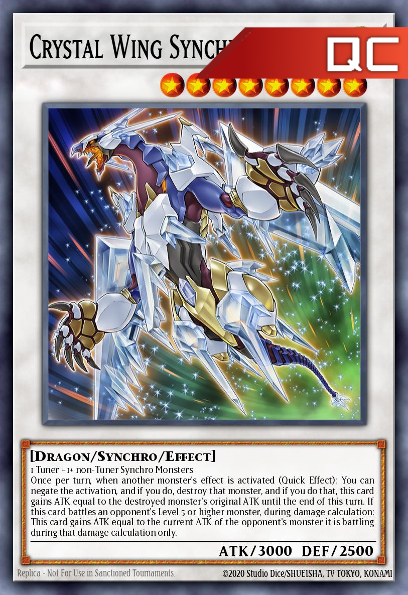 Crystal Wing Synchro Dragon - RA02-EN029 - 1st Edition - Quarter Century Secret Rare