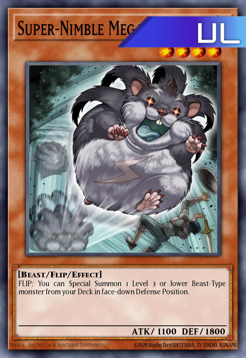 Super-Nimble Mega Hamster - RA02-EN004 - 1st Edition - Ultimate Rare