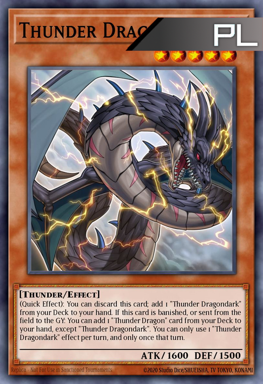 Thunder Dragondark - RA03-EN018 - 1st Edition - Platinum Secret Rare