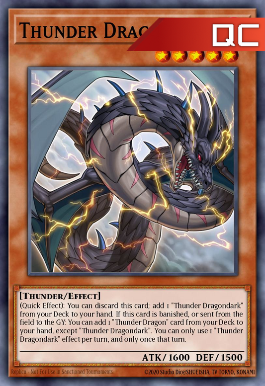 Thunder Dragondark - RA03-EN018 - 1st Edition - Quarter Century Secret Rare