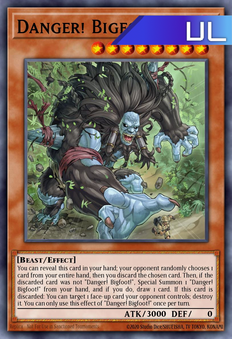 Danger! Bigfoot! - RA03-EN019 - 1st Edition - Ultimate Rare