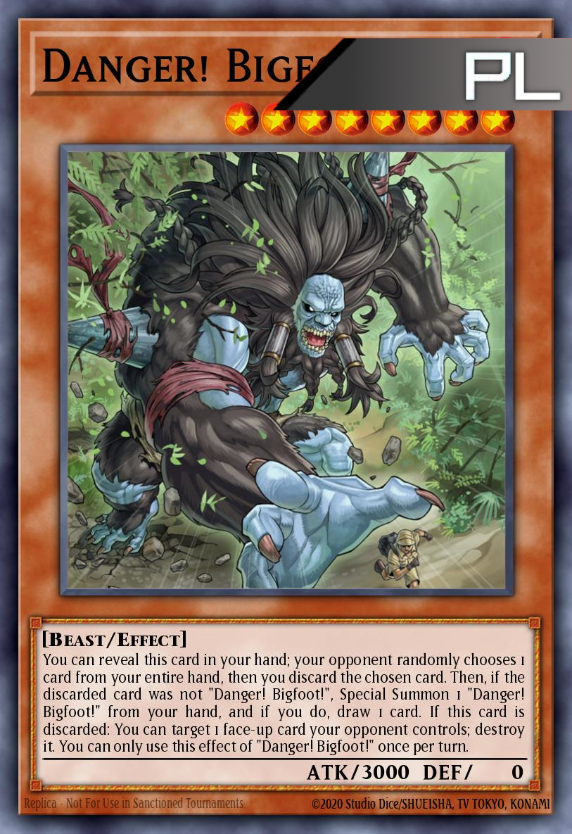 Danger! Bigfoot! - RA03-EN019 - 1st Edition - Platinum Secret Rare