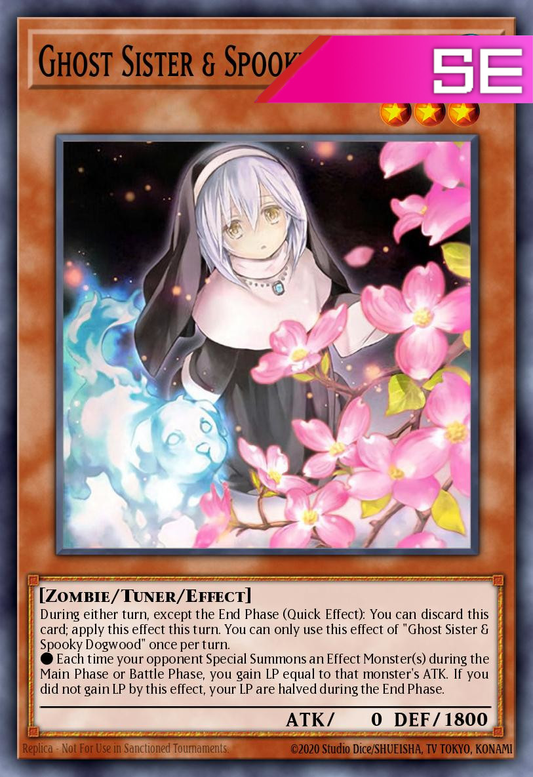 Ghost Sister & Spooky Dogwood (Alternate Art) - RA03-EN020 - 1st Edition - Secret Rare