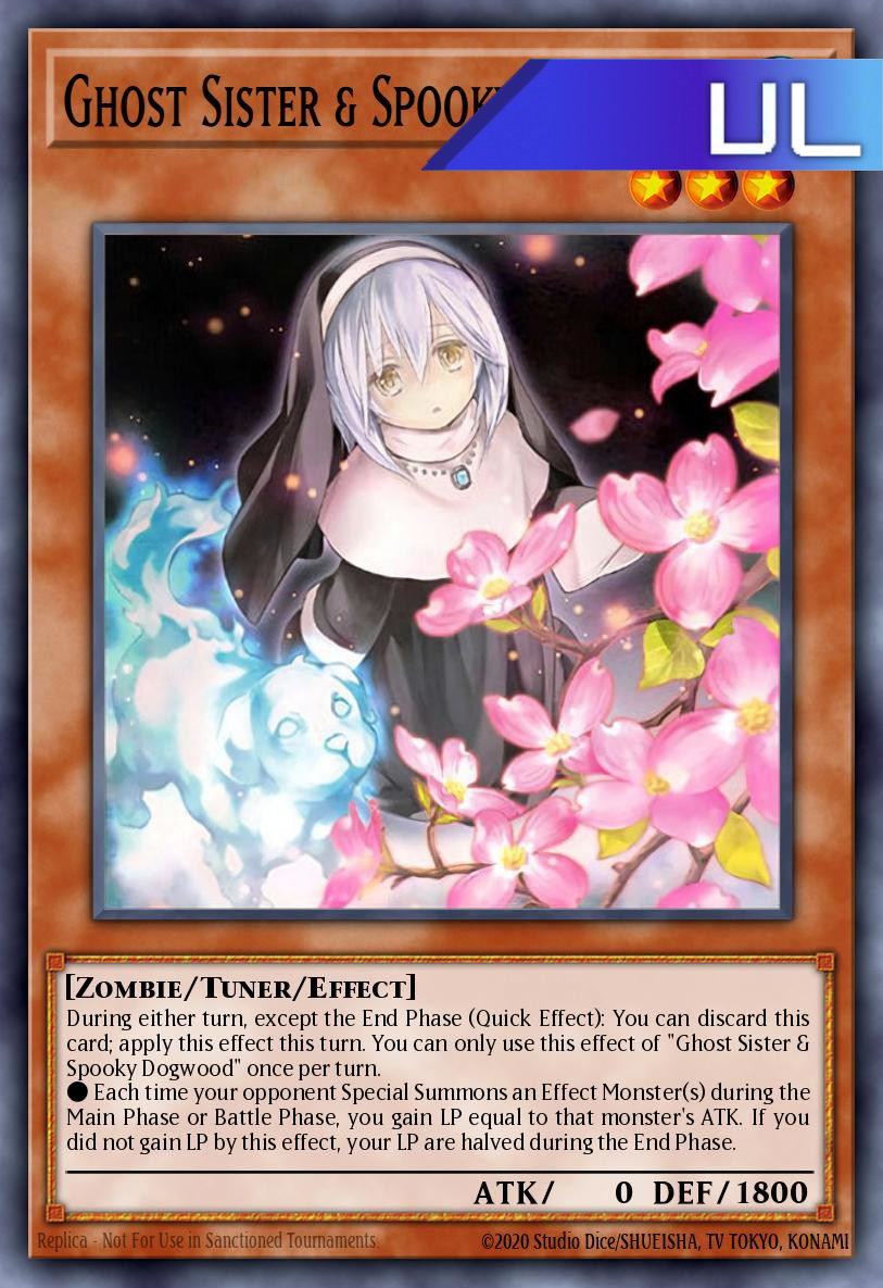 Ghost Sister & Spooky Dogwood (Alternate Art) - RA03-EN020 - 1st Edition - Ultimate Rare