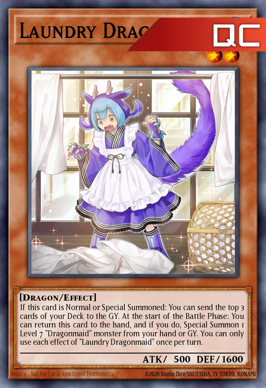 Laundry Dragonmaid - RA03-EN021 - 1st Edition - Quarter Century Secret Rare