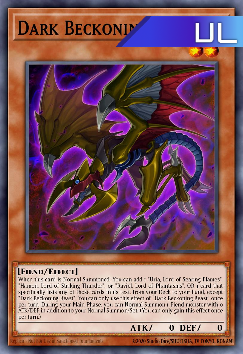 Dark Beckoning Beast - RA03-EN027 - 1st Edition - Ultimate Rare