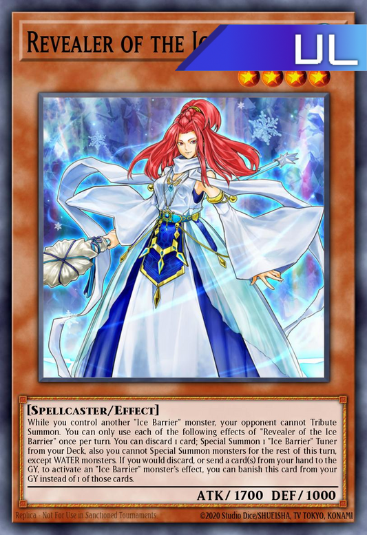 Revealer of the Ice Barrier - RA03-EN028 - 1st Edition - Ultimate Rare