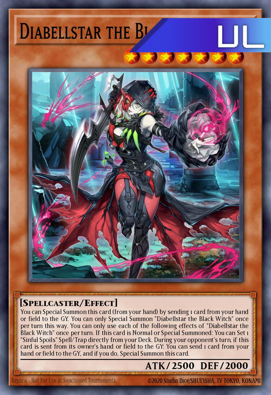 Diabellstar the Black Witch - RA03-EN032 - 1st Edition - Ultimate Rare