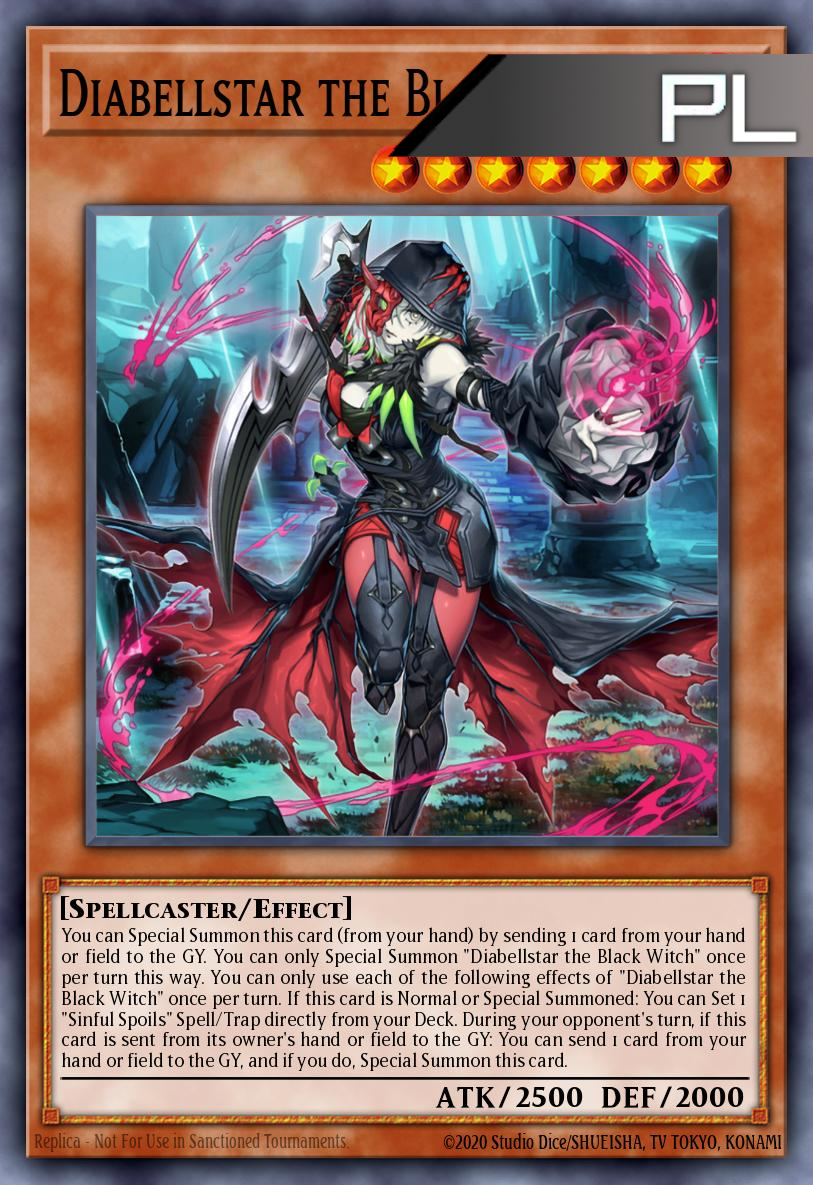 Diabellstar the Black Witch - RA03-EN032 - 1st Edition - Platinum Secret Rare