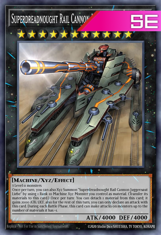 Superdreadnought Rail Cannon Juggernaut Liebe - RA03-EN041 - 1st Edition - Secret Rare