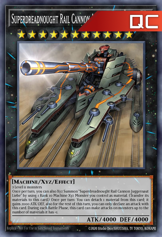 Superdreadnought Rail Cannon Juggernaut Liebe - RA03-EN041 - 1st Edition - Quarter Century Secret Rare