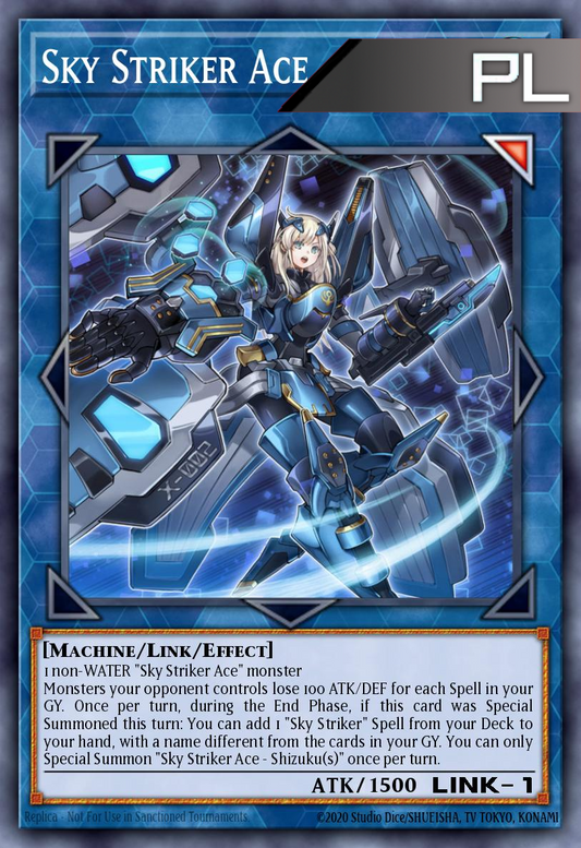 Sky Striker Ace - Shizuku - RA03-EN043 - 1st Edition - Platinum Secret Rare