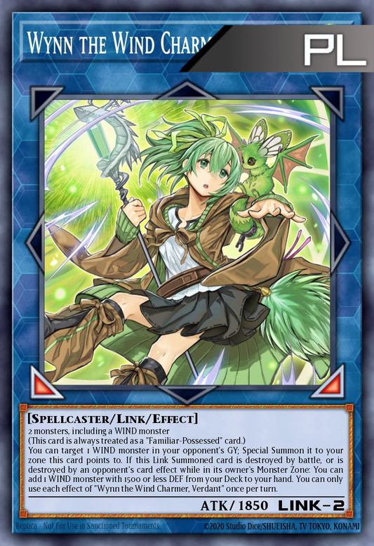 Wynn the Wind Charmer, Verdant - RA03-EN045 - 1st Edition - Platinum Secret Rare