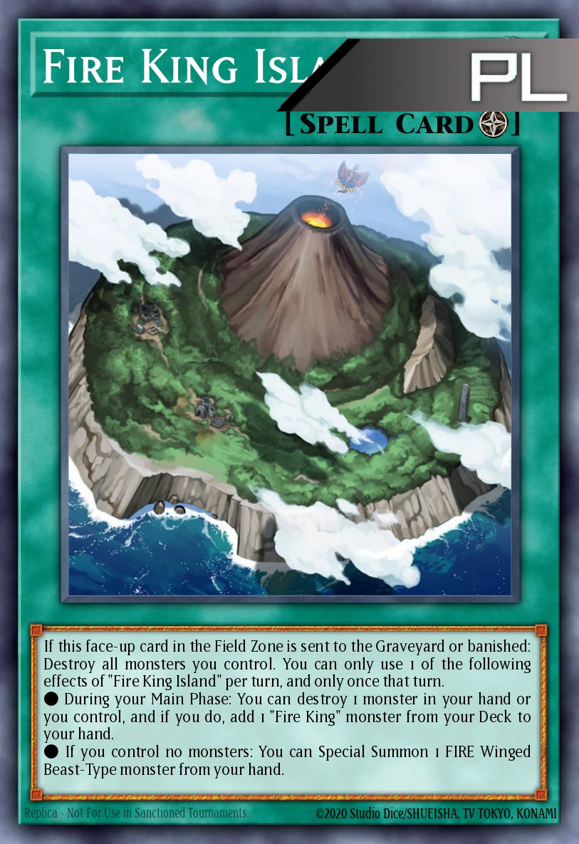 Fire King Island - RA03-EN059 - 1st Edition - Platinum Secret Rare