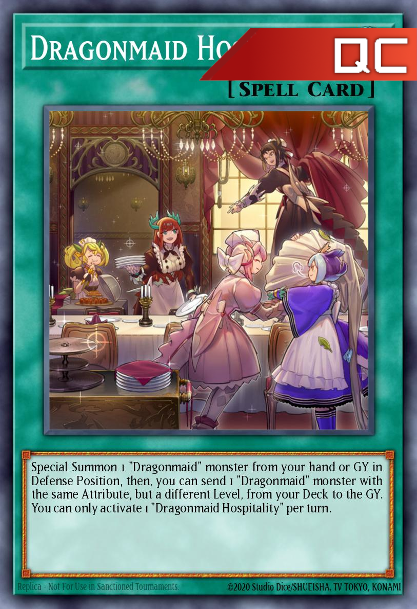 Dragonmaid Hospitality - RA03-EN068 - 1st Edition - Quarter Century Secret Rare